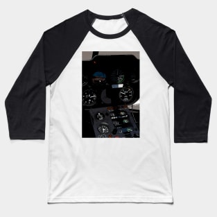 cockpit helicopter Baseball T-Shirt